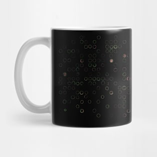 Abstract circle pattern - Gold and green Mug